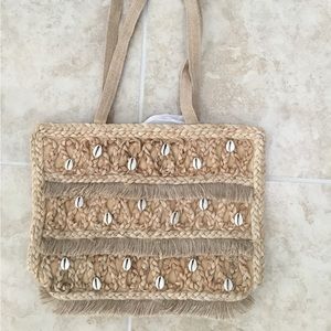 SeaShell Jute Tote Bag